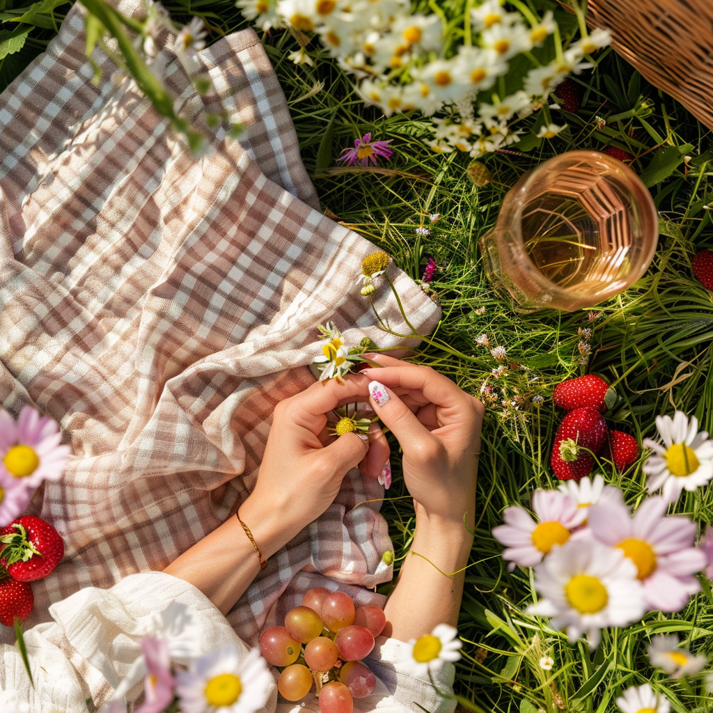 Spring Summer Picnic Collection | Ready-to-Wear Press-On Nails by Nailè